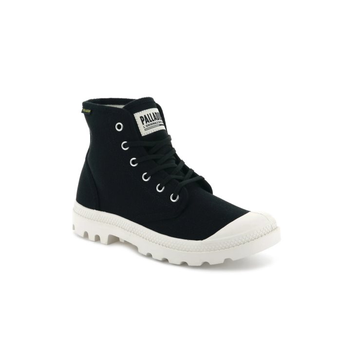 Palladium Pampa Hi Originale High Tops Women's Sneakers Black | UK D065-BIX